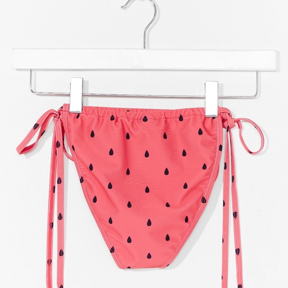 Watermelon Print Ruffle Bandeau Bikini Set - Picture 3 of 3